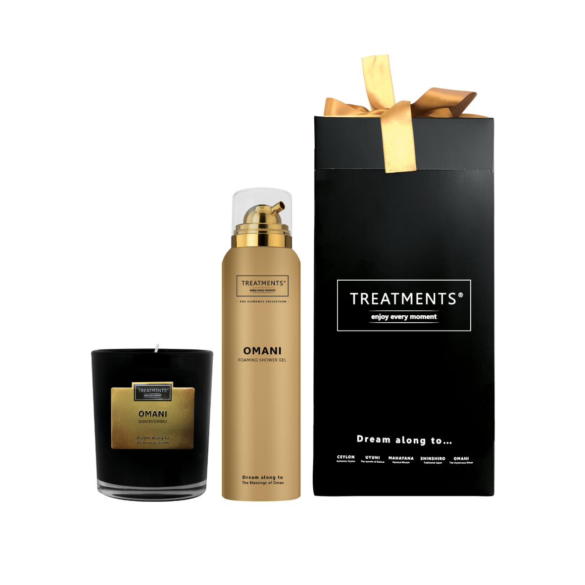 Treatments® - Giftbox Shower Foam & Candle - Omani
