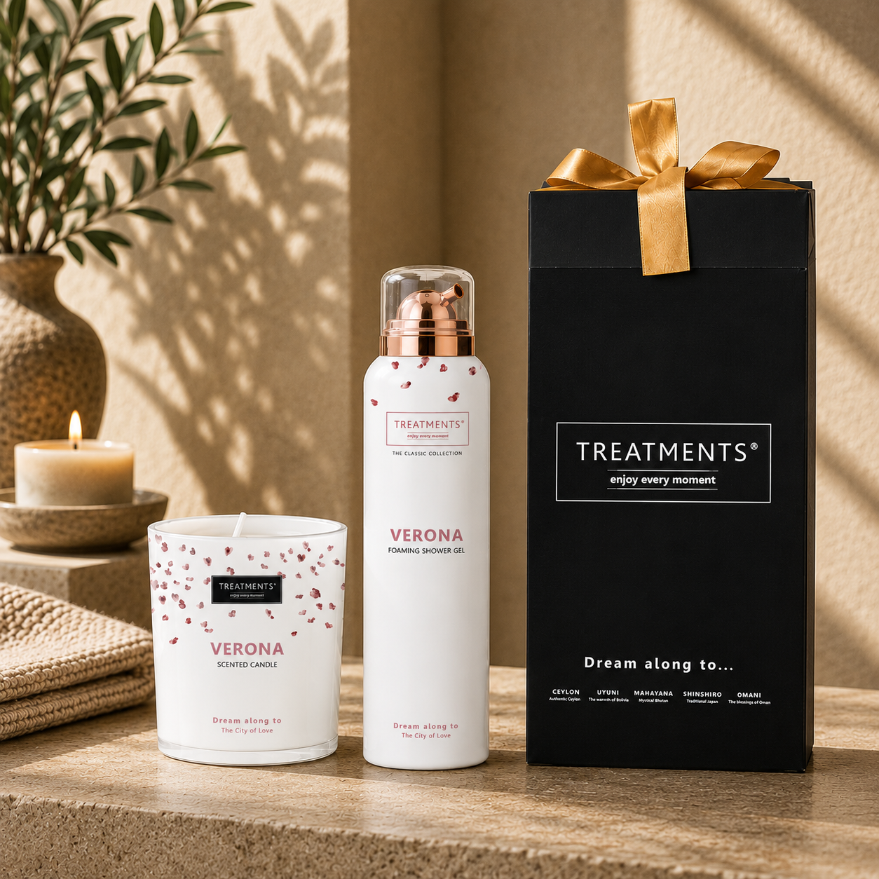 Treatments® - Giftbox Shower Foam & Candle - Verona
