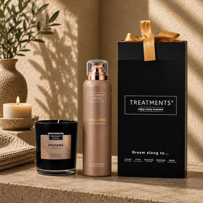 Treatments® - Giftbox Shower Foam & Candle - Zhejiang
